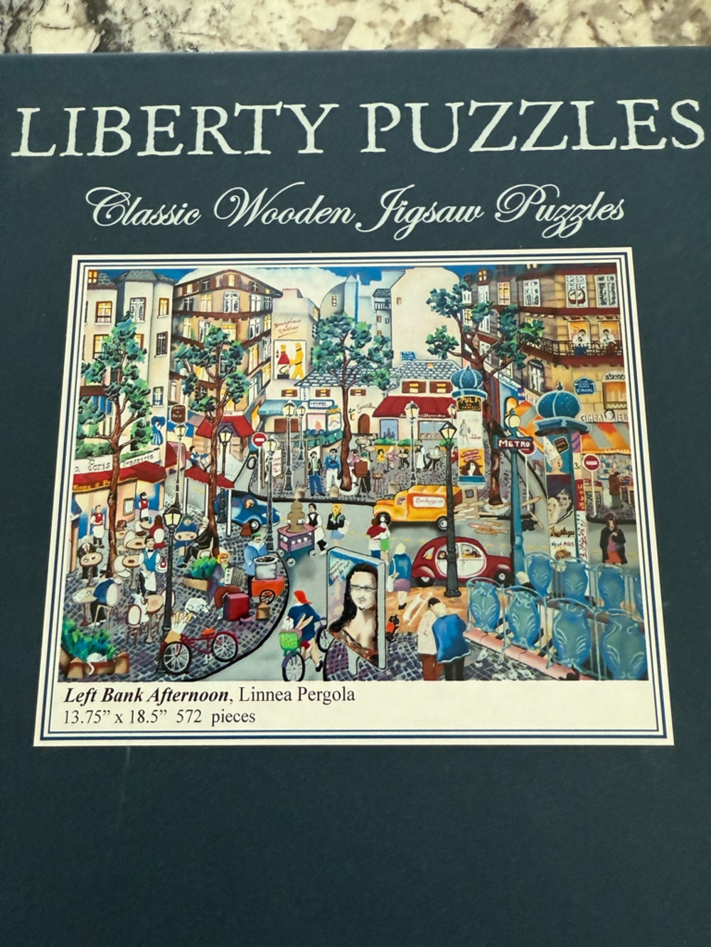 LIBERTY PUZZLES Classic Wooden Jigsaw Puzzle - “Left Bank Afternoon”
